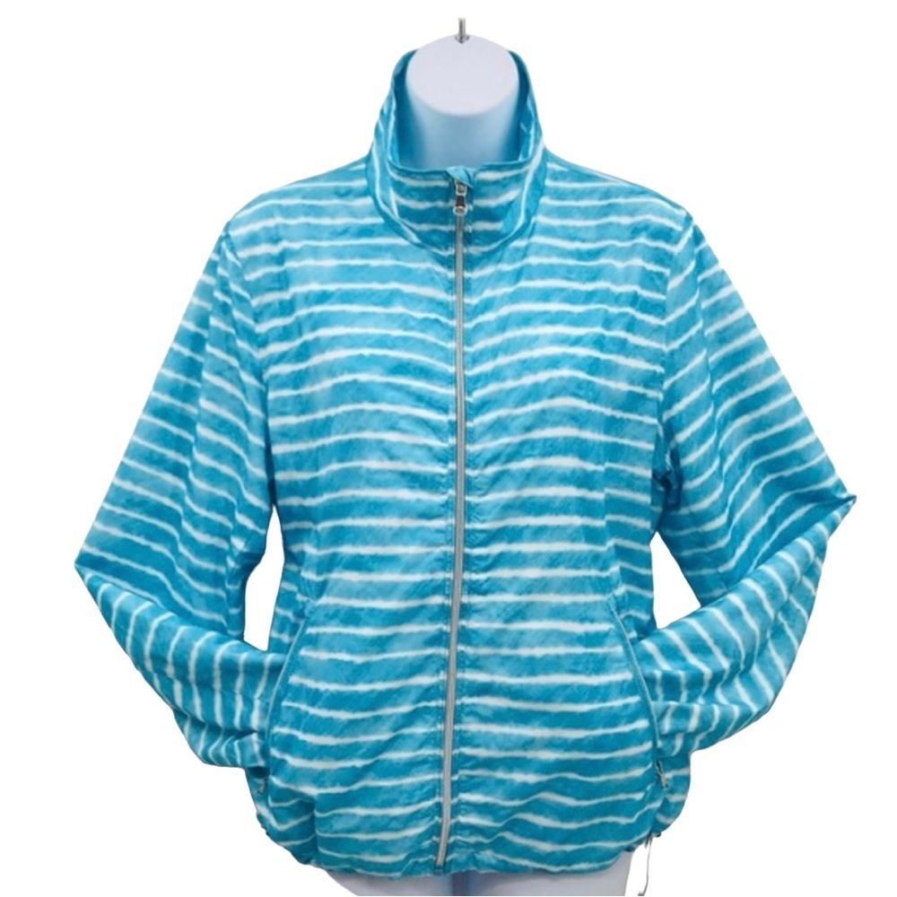 Lauren Ralph Lauren Sportswear Nautical Windbreaker Jacket Sz L - Picture 4 of 13